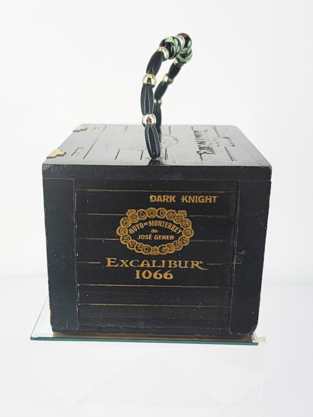 Hoyo deMonterrey de Jose Gener Excalibur 1066 Dark Knight Wood Cigar Box Purse - Picture 6 of 9